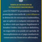 EE. UU. cobrará una tarifa de US$5,000 a migrantes indocumentados